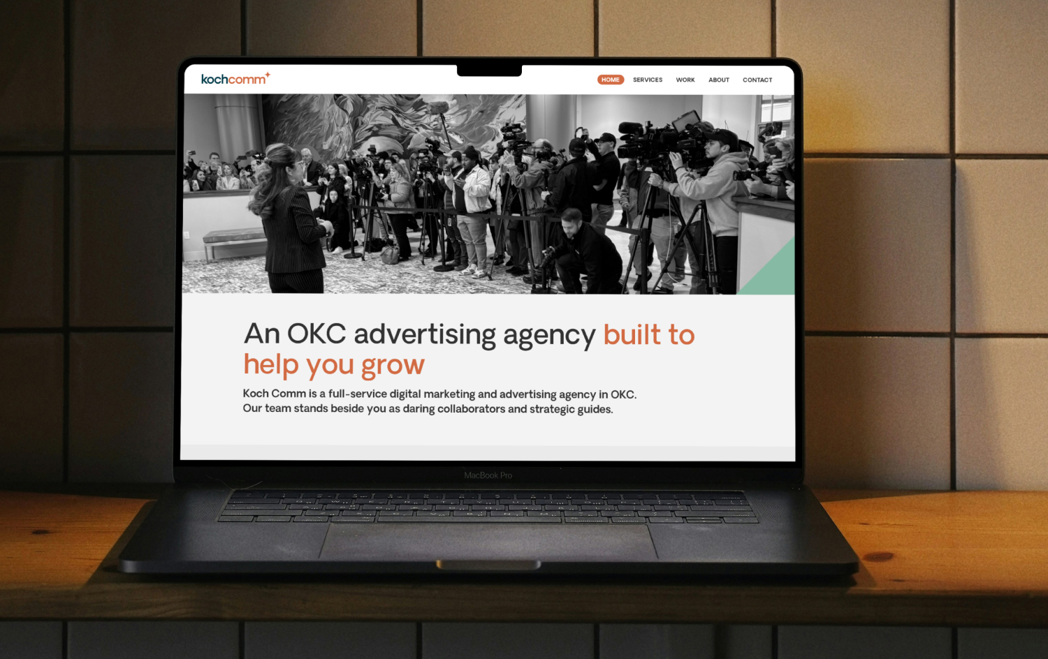 Koch Comm website screenshot